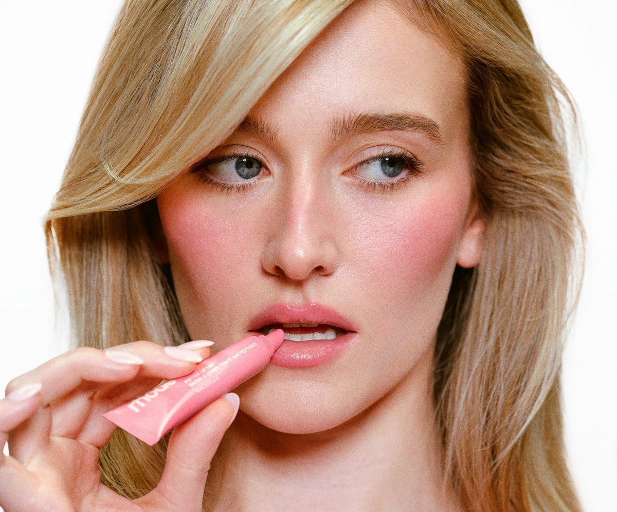 Rhode Peptide Lip Tint model application