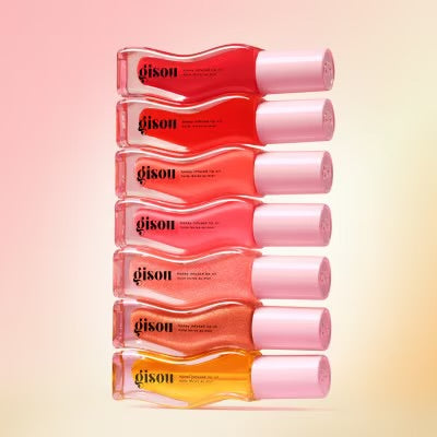 Gisou Honey Infused Lip Oil full shade range lineup