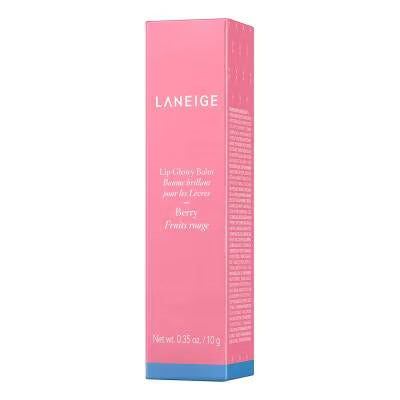 Laneige Lip Glowy Balm texture swatches in multiple shades