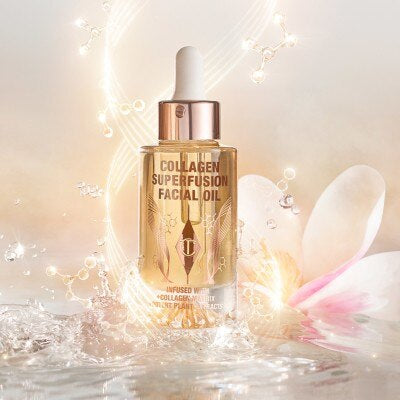 Charlotte Tilbury Collagen Superfusion Facial Oil campaign